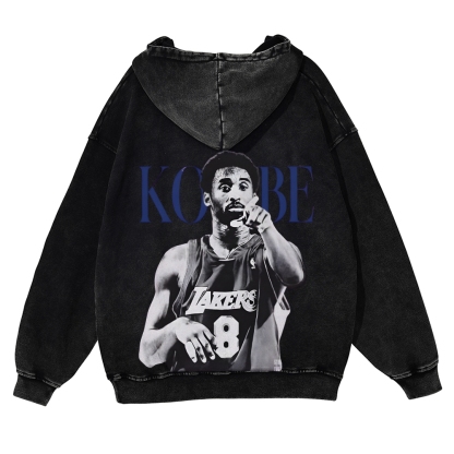 Casual Washed Hoodie|KOBE