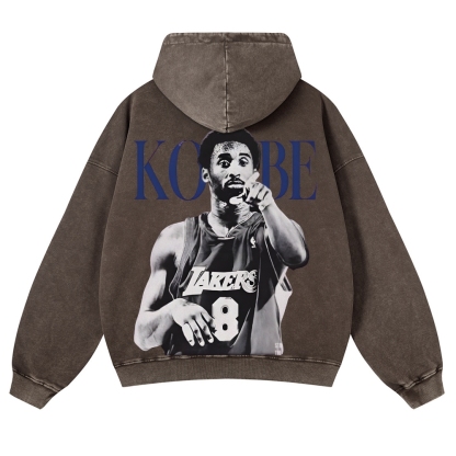 Casual Washed Hoodie|KOBE