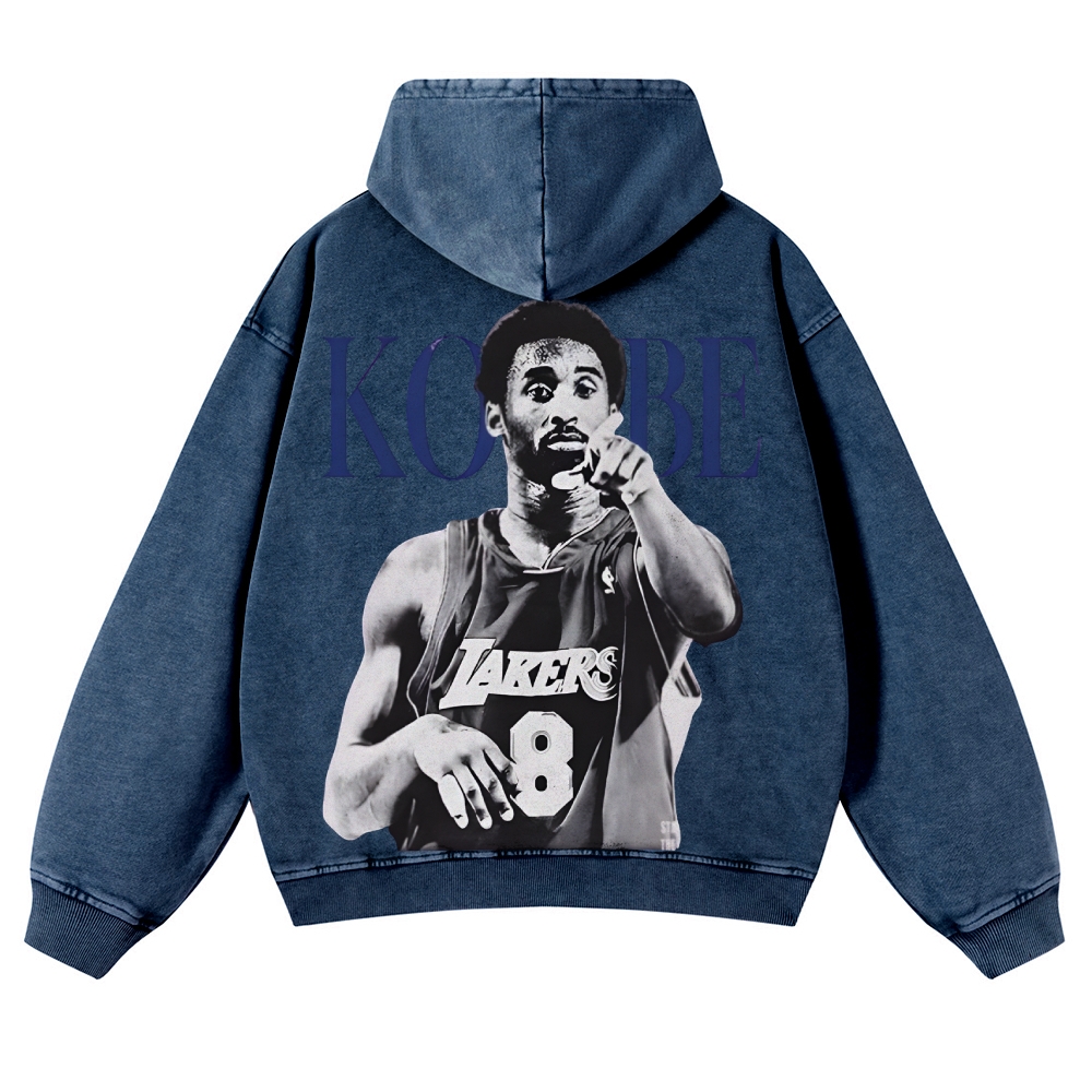 Casual Washed Hoodie|KOBE