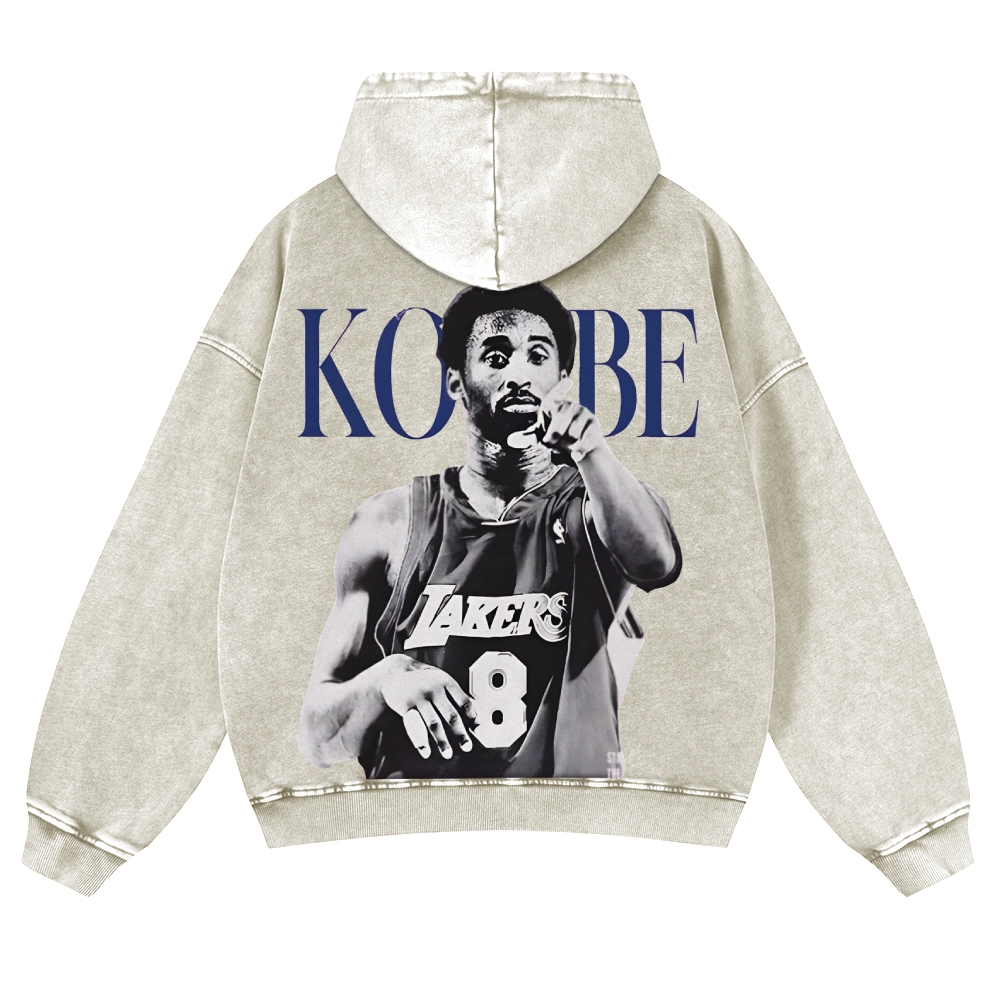 Casual Washed Hoodie|KOBE