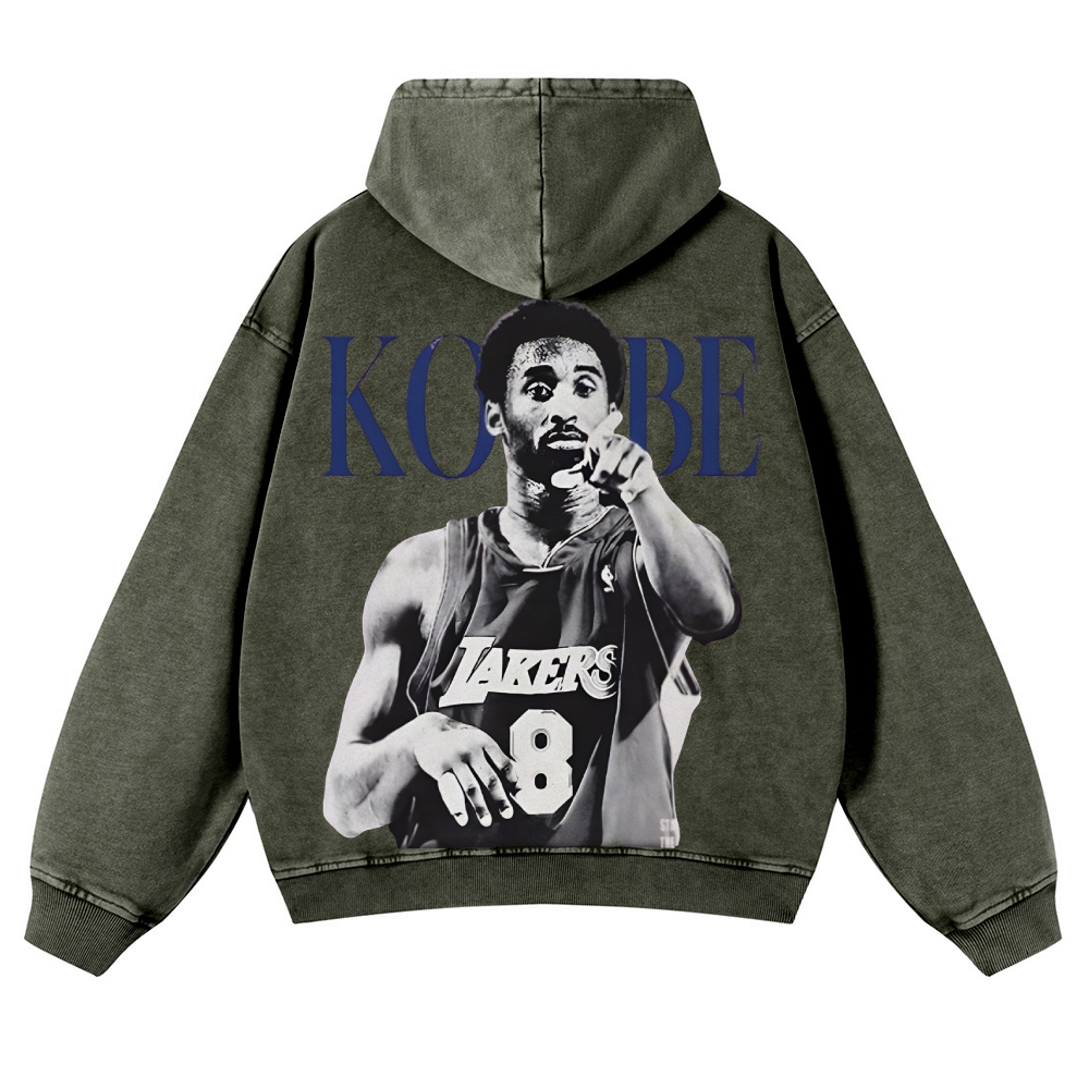 Casual Washed Hoodie|KOBE