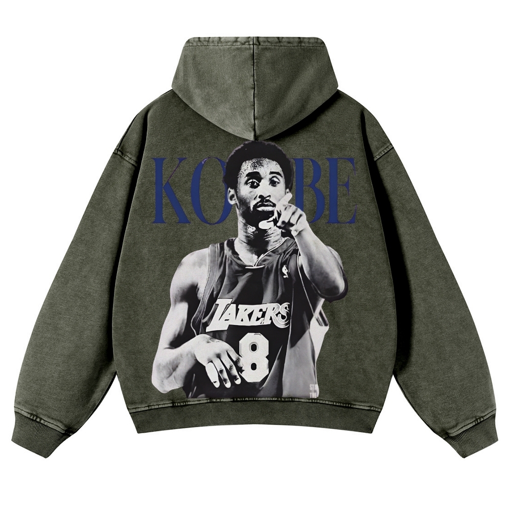 Casual Washed Hoodie|KOBE