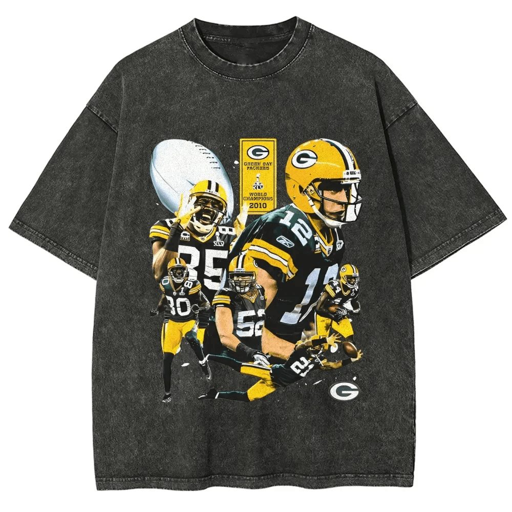 T-Shirt Green Bay Packers Fashion Oversize Sports & Outdoor | TIDESENCE