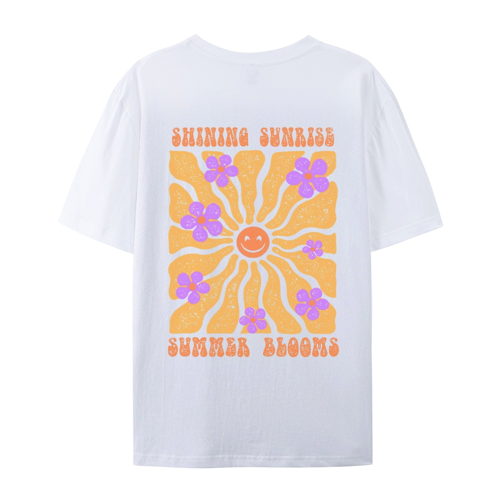 Cotton T-Shirt | Hippie Sun Unisex Fit | TIDESENCE