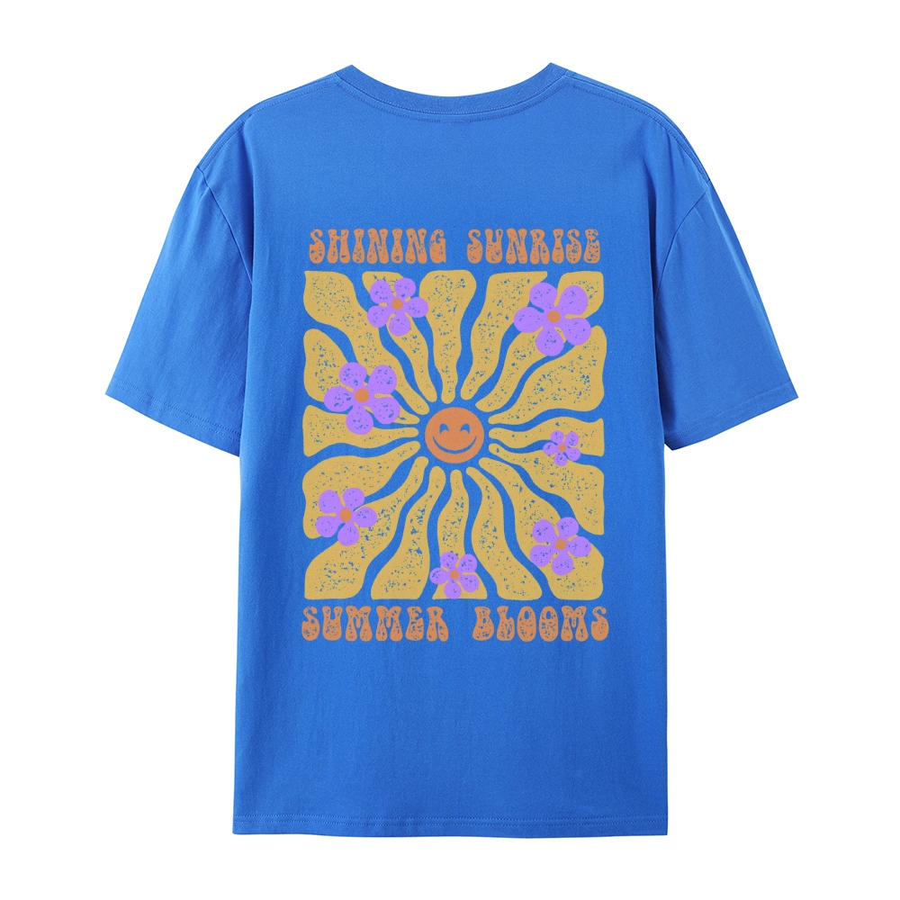 Cotton T-Shirt | Hippie Sun Unisex Fit | TIDESENCE