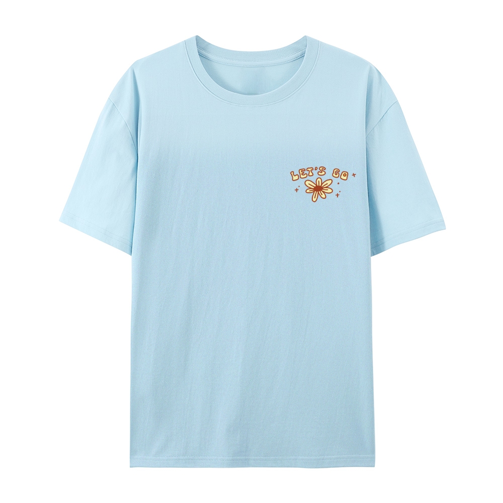 Cotton T-Shirt | Casual Short Sleeve | TIDESENCE