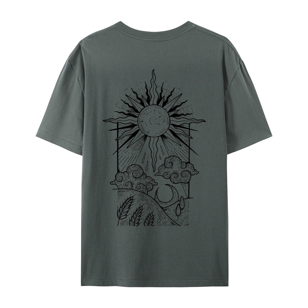 Cotton T-Shirt | Casual Short Sleeve | TIDESENCE
