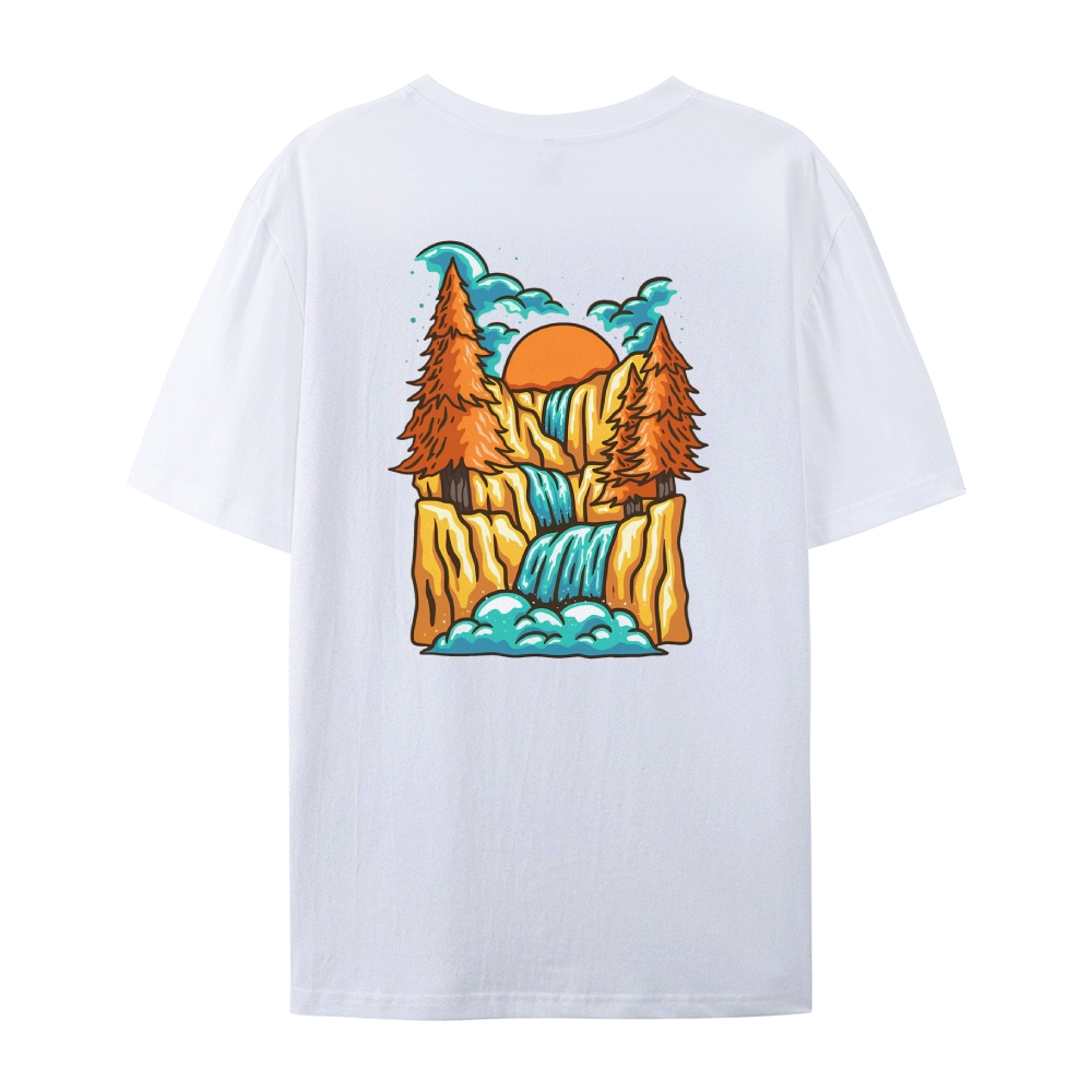 Cotton T-Shirt | Forest Casual Short Sleeve TEE 