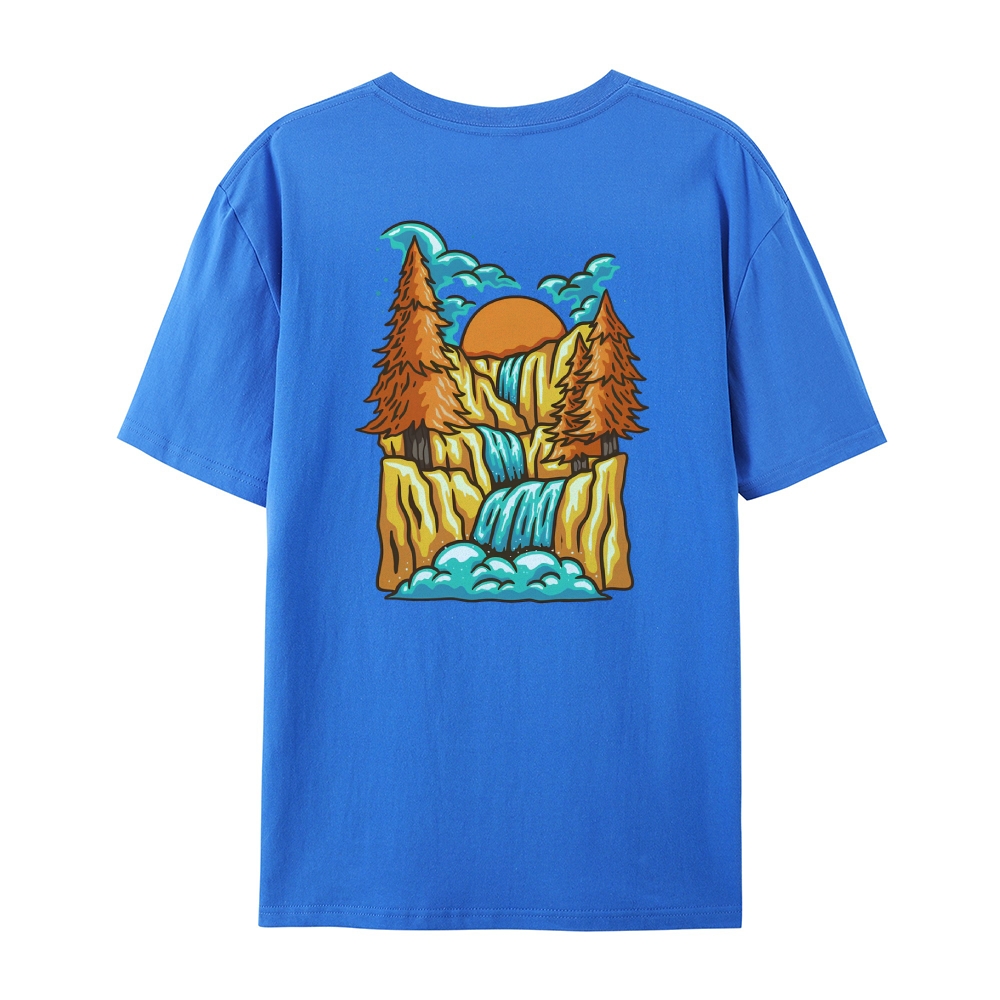 Cotton T-Shirt | Forest Casual Short Sleeve TEE 