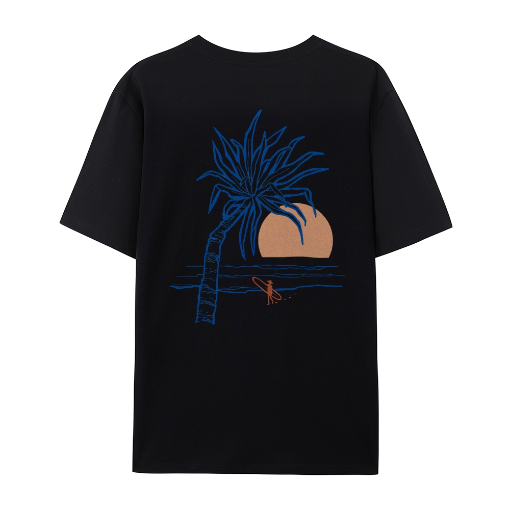 Cotton T-Shirt | Surf Casual Short Sleeve TEE | TIDESENCE