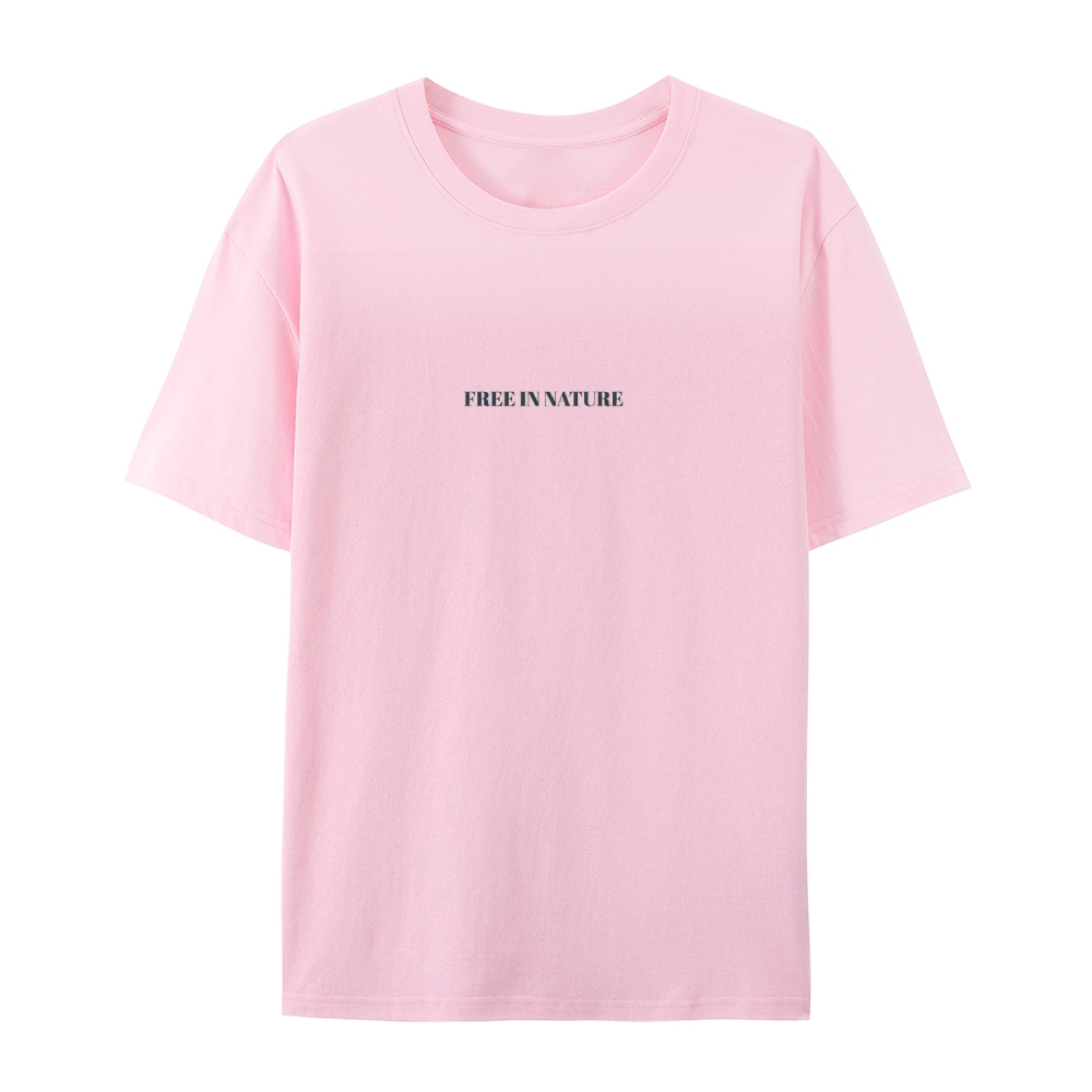 Cotton T-Shirt | Forest Free In Nature Casual Short Sleeve TEE | TIDES