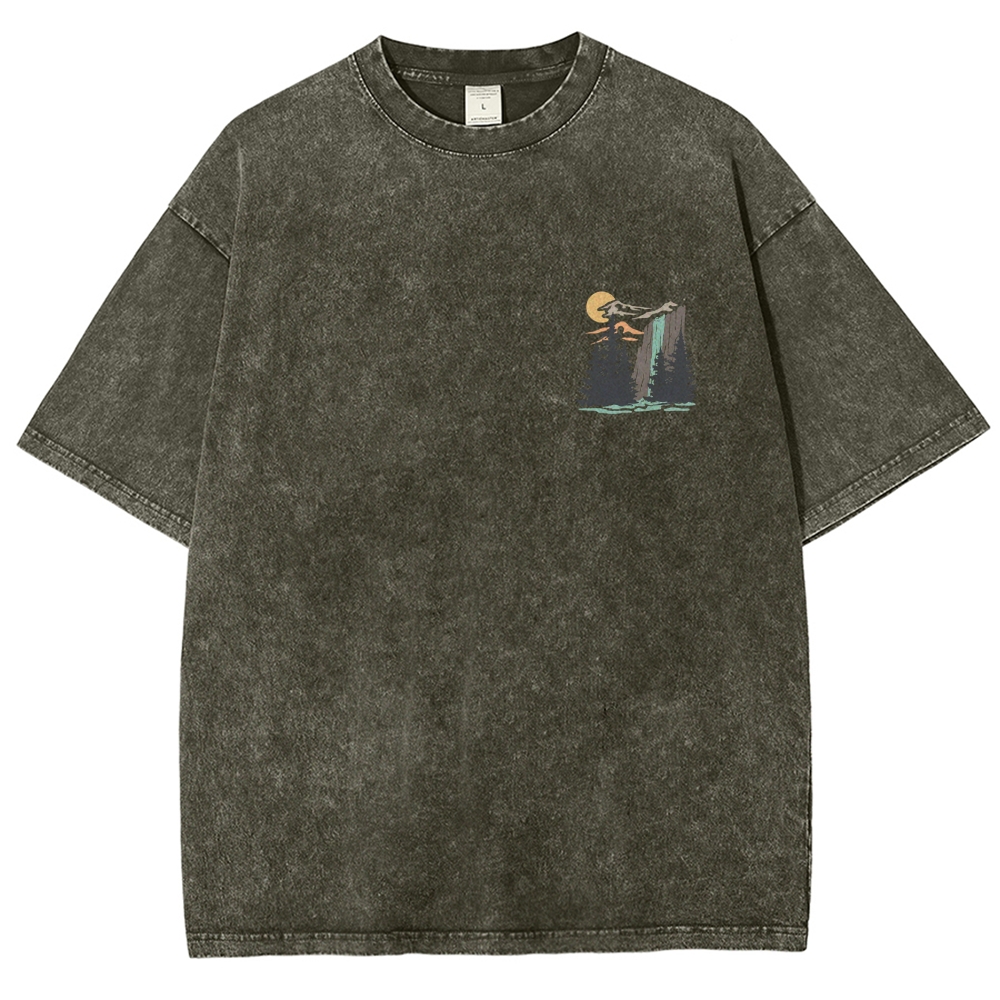 Washed T-Shirt | Landscape Unisex Fit | TIDESENCE