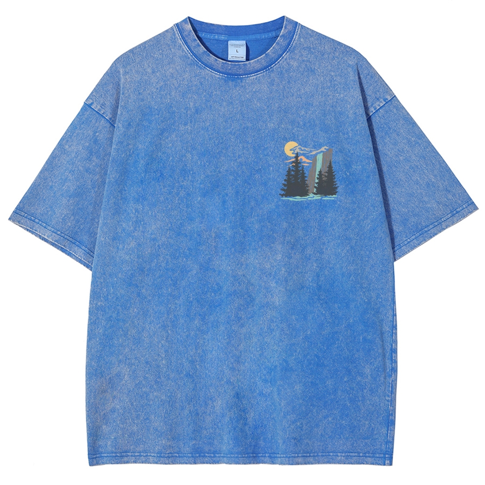 Washed T-Shirt | Landscape Unisex Fit | TIDESENCE
