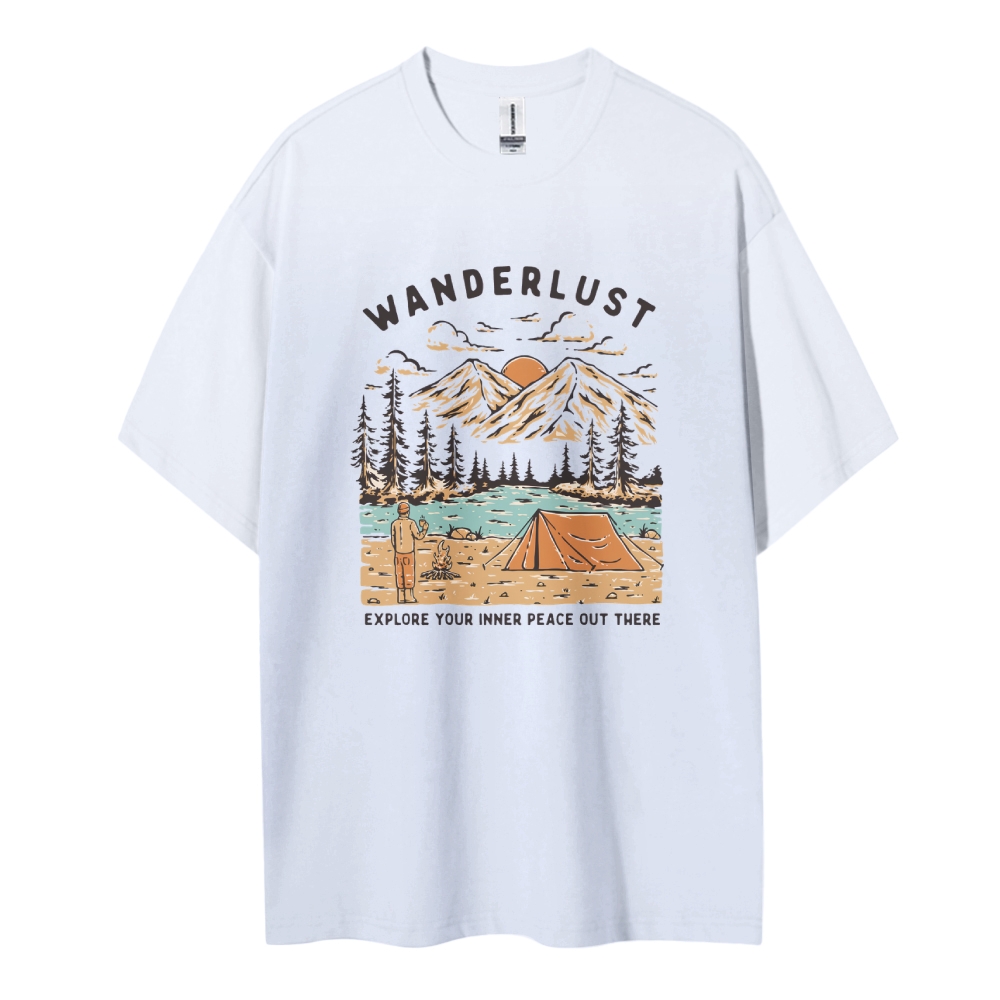 Cotton T-Shirt | Adventure Journey Wanderlust Unisex Fit | TIDESENCE