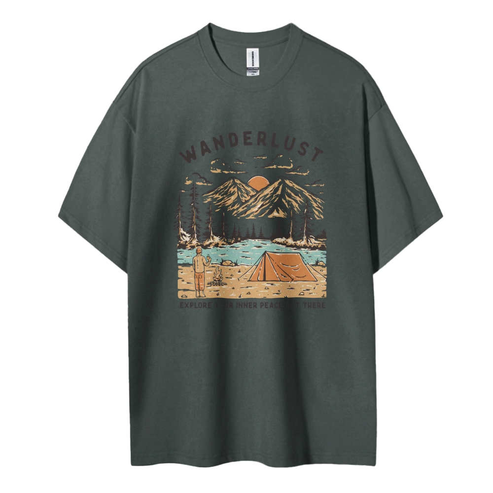 Cotton T-Shirt | Adventure Journey Wanderlust Unisex Fit | TIDESENCE