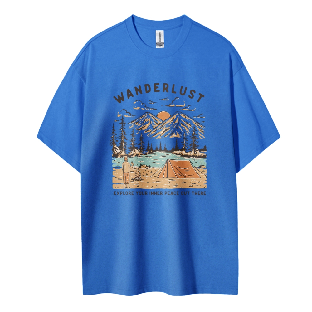 Cotton T-Shirt | Adventure Journey Wanderlust Unisex Fit | TIDESENCE