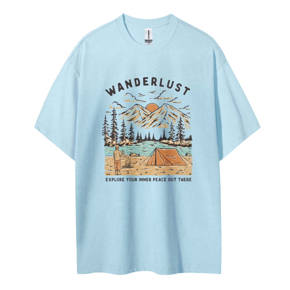 Cotton T-Shirt | Adventure Journey Wanderlust Unisex Fit | TIDESENCE