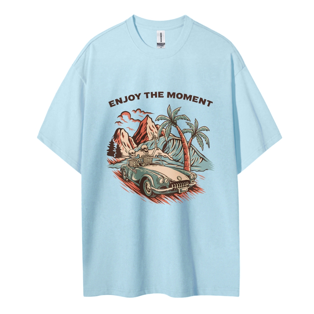 Cotton T-Shirt | Adventure Journey Unisex Fit Enjoy The Moment | TIDES