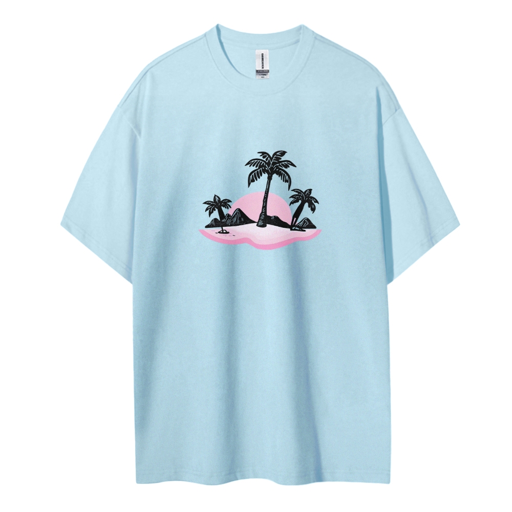 Cotton T-Shirt | Surf Unisex Fit Holy Spirit Beach Club | TIDESENCE