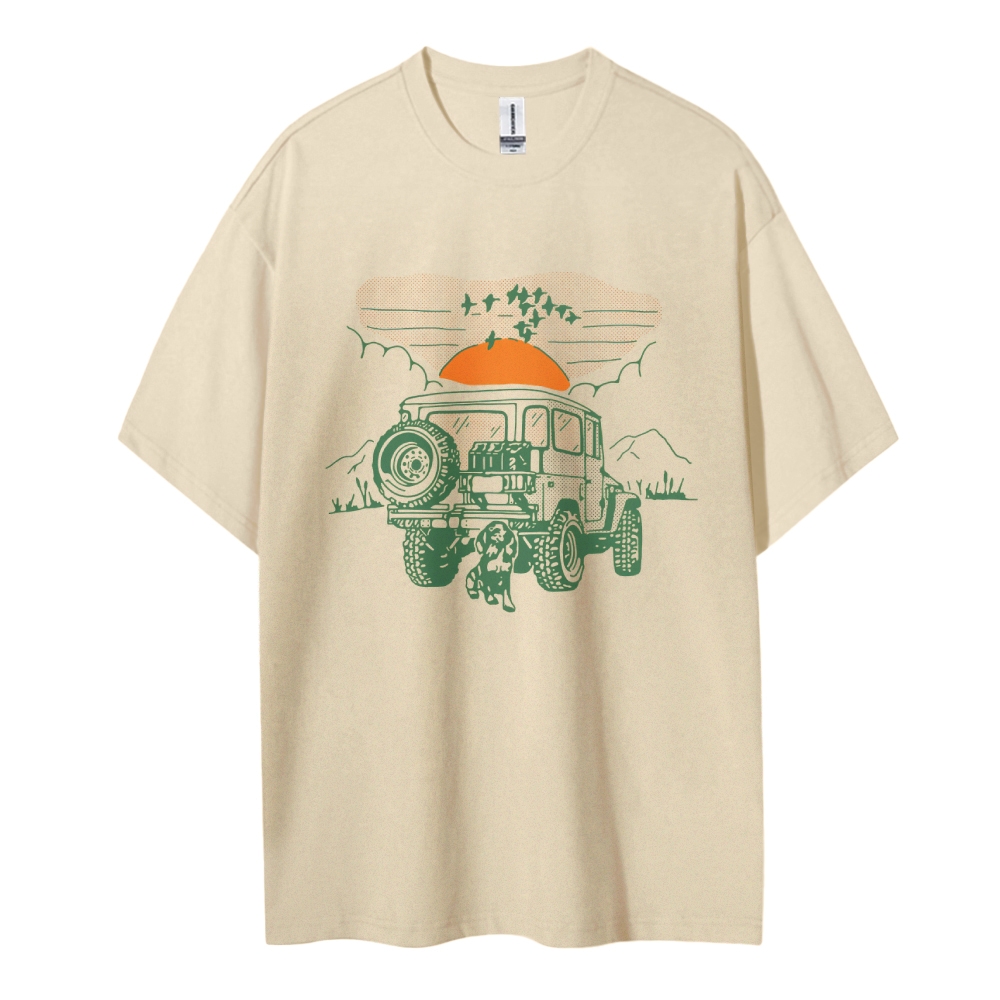 Cotton T-Shirt | Adventure Journey Unisex Fit | TIDESENCE