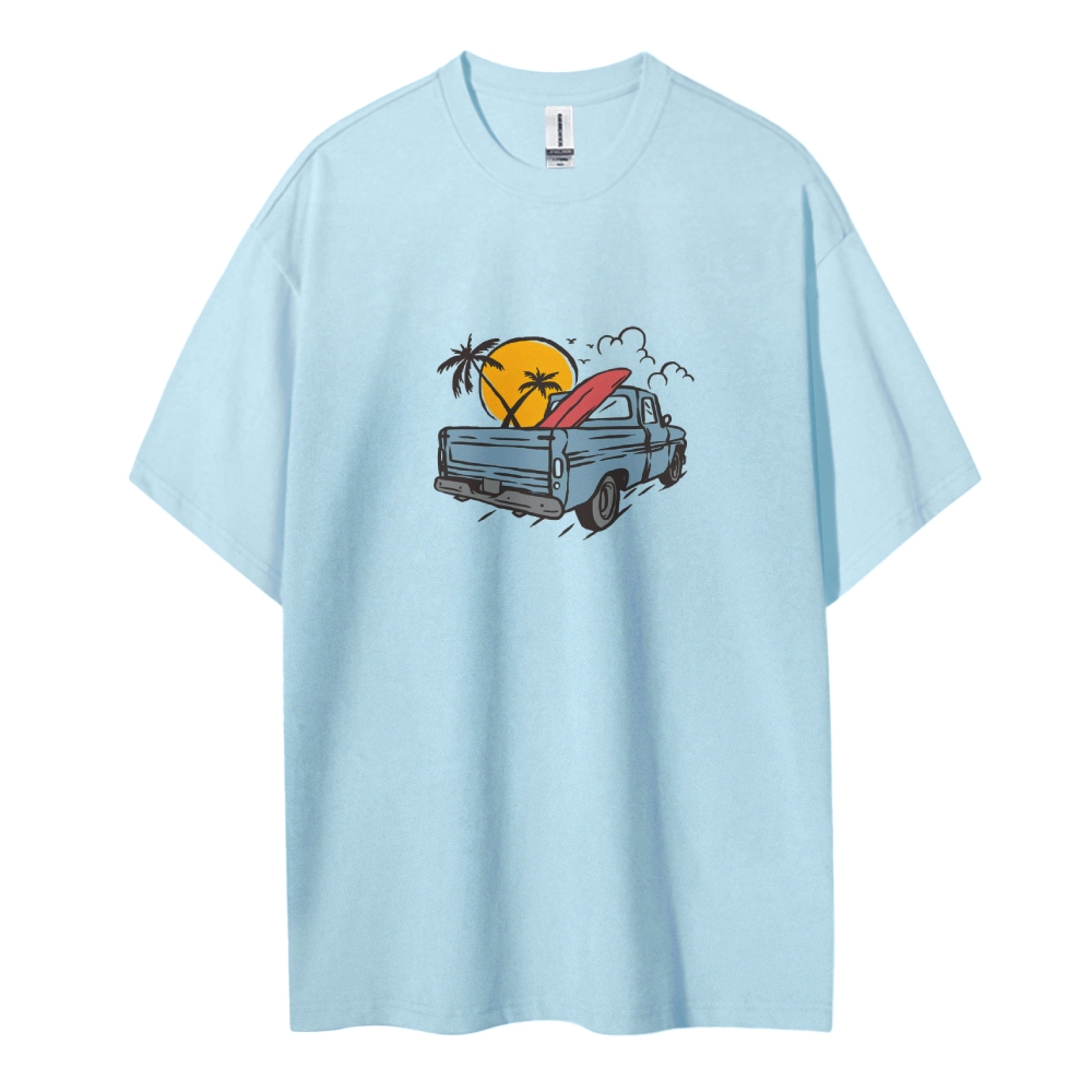 Cotton T-Shirt | Surf Trip Unisex Fit It's Time To Ride | TIDESENCE