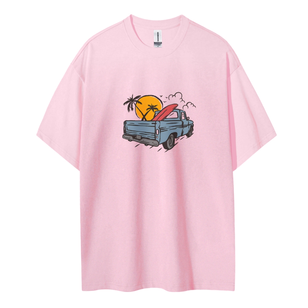 Cotton T-Shirt | Surf Trip Unisex Fit It's Time To Ride | TIDESENCE