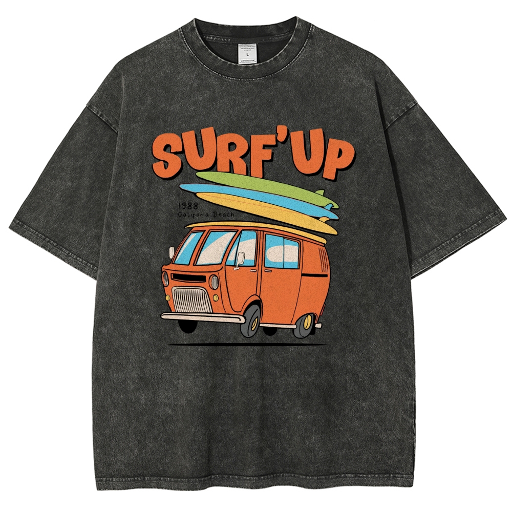 Washed T-Shirt | Surf Up Unisex Fit | TIDESENCE