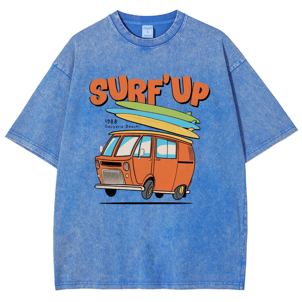 Washed T-Shirt | Surf Up Unisex Fit | TIDESENCE