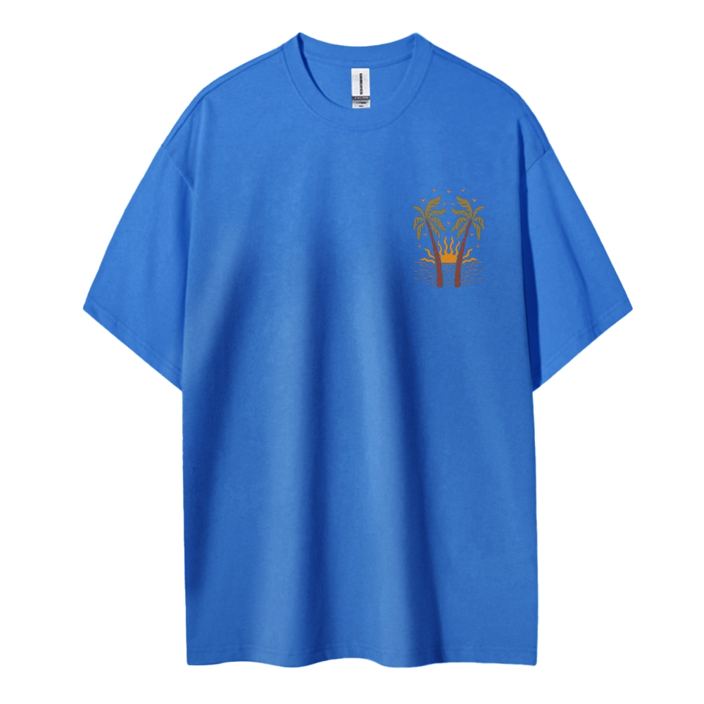 Cotton T-Shirt | Surf Hippie Sun Unisex Fit | TIDESENCE