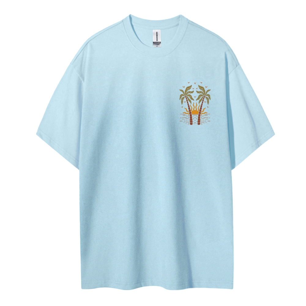 Cotton T-Shirt | Surf Hippie Sun Unisex Fit | TIDESENCE