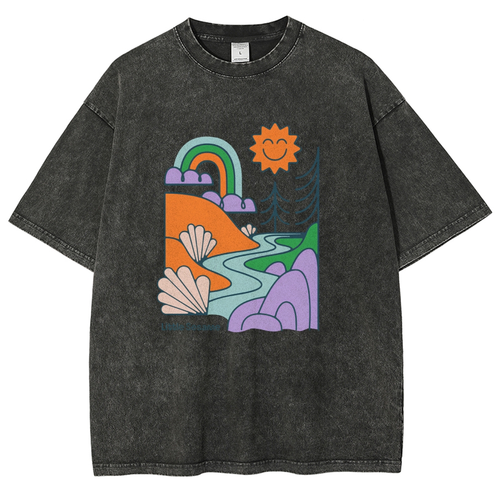 Washed T-Shirt | Landscape Unisex Fit