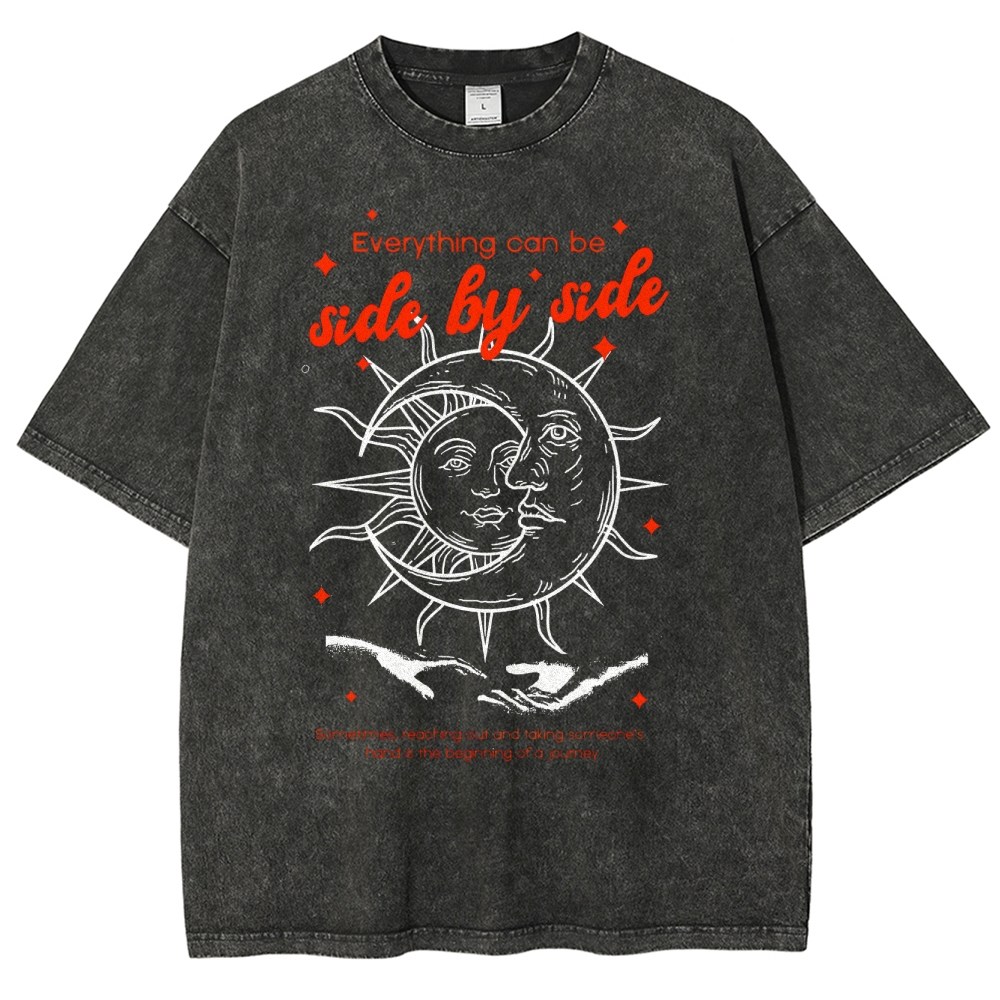 Washed T-Shirt | Hippie SUn Unisex Fit 