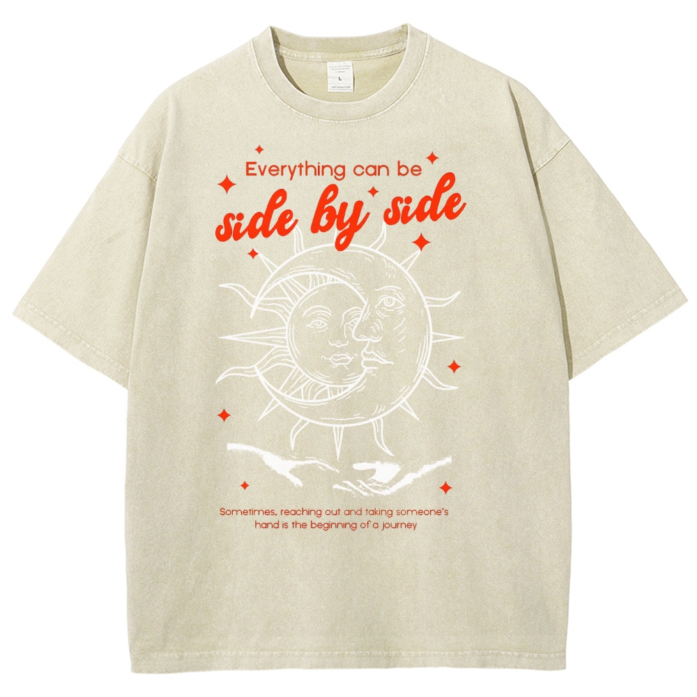 Washed T-Shirt | Hippie SUn Unisex Fit 