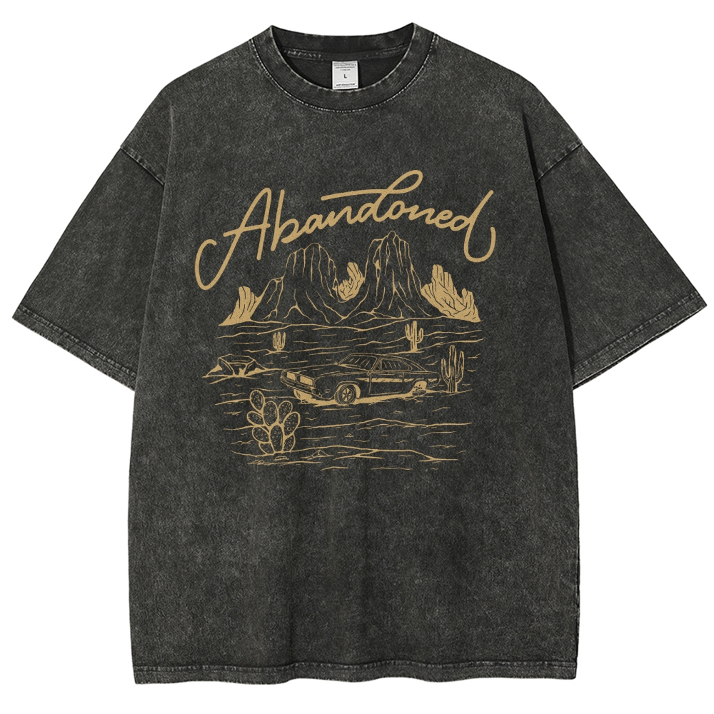 Washed T-Shirt | Desert Adventure Unisex Fit TEE | TIDESENCE