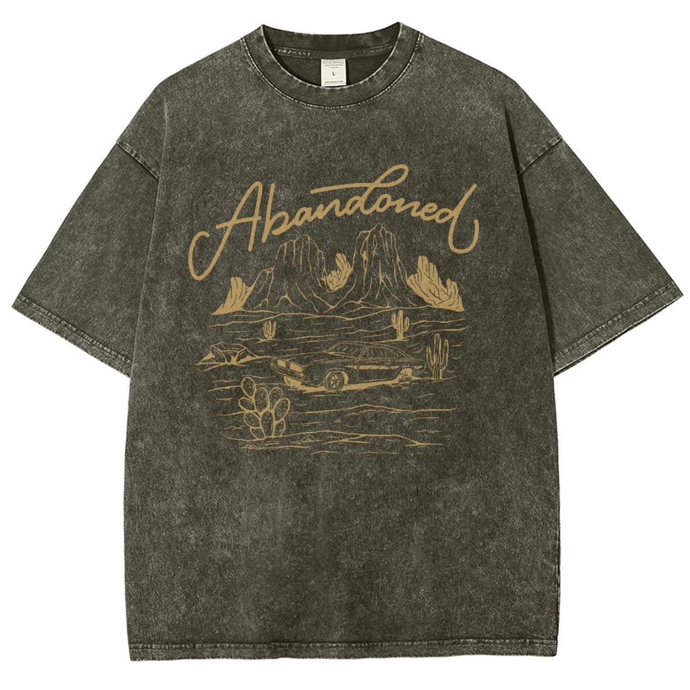 Washed T-Shirt | Desert Adventure Unisex Fit TEE | TIDESENCE