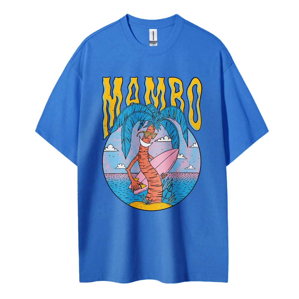 Cotton T-Shirt | Unisex Fit Landscape Surf Memro TEE | TIDESENCE