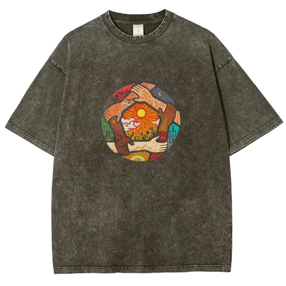 Washed T-Shirt | Unisex Fit TEE | TIDESENCE