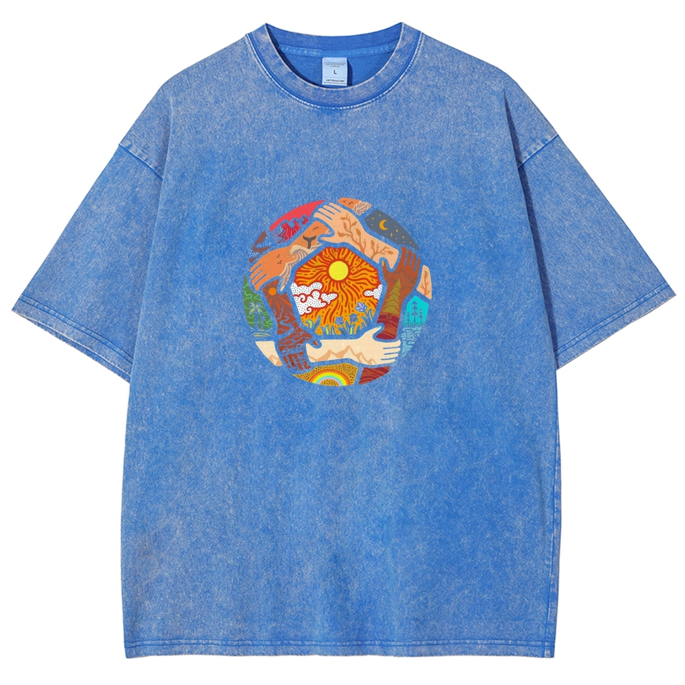 Washed T-Shirt | Unisex Fit TEE | TIDESENCE