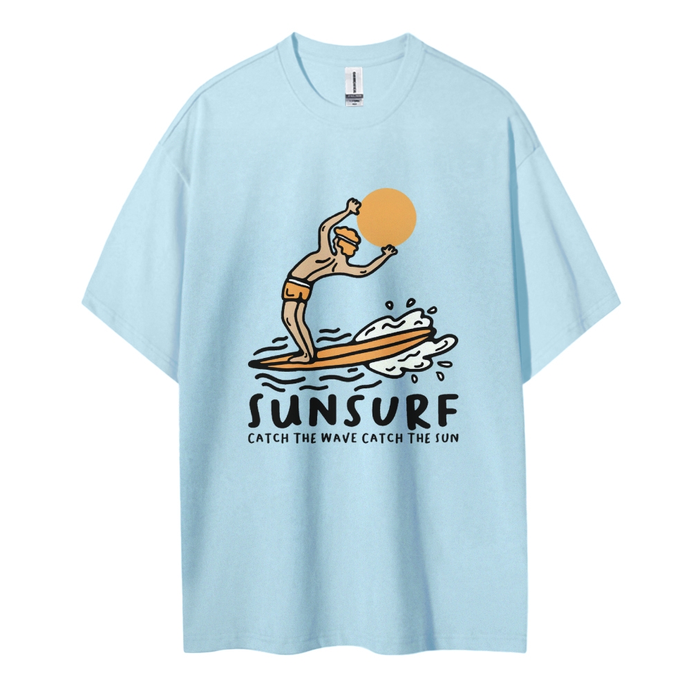 Cotton T-Shirt | Unisex Fit Surf Pure Cotton TEE | TIDESENCE