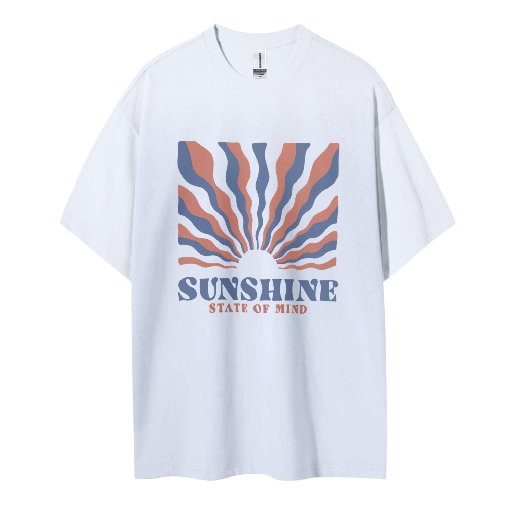 Cotton T-Shirt | Unisex Sunshine State of Mind TEE | TIDESENCE