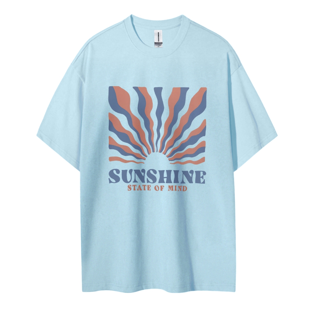 Cotton T-Shirt | Unisex Sunshine State of Mind TEE | TIDESENCE