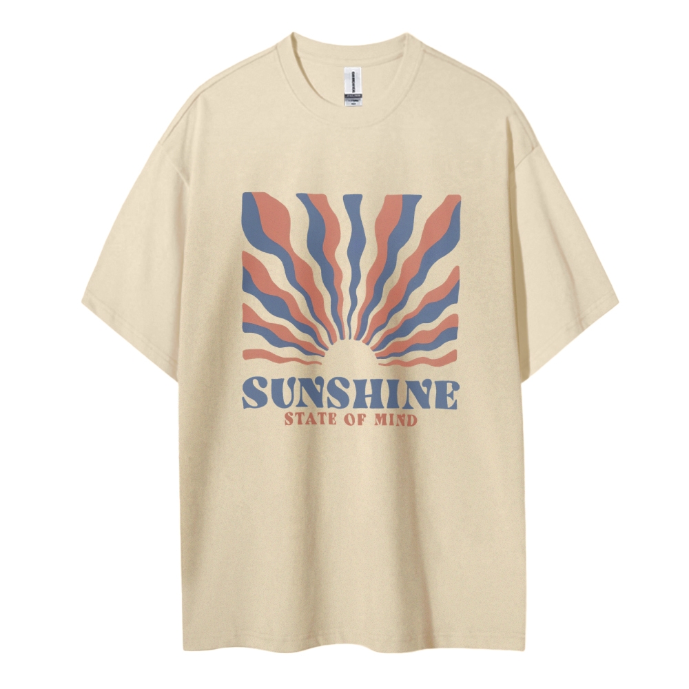 Cotton T-Shirt | Unisex Sunshine State of Mind TEE | TIDESENCE