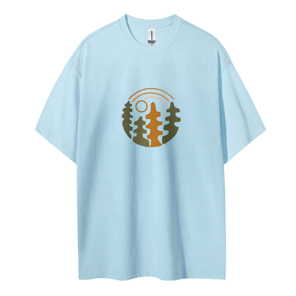 Cotton T-Shirt | Unisex Forest TEE | TIDESENCE