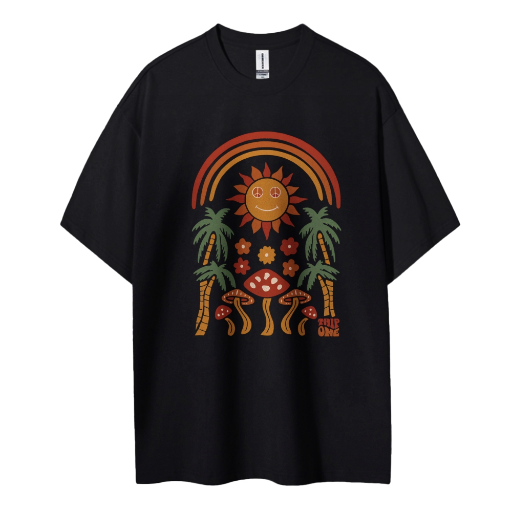 Cotton T-Shirt | Unisex Fit Graphic Tee | TIDESENCE