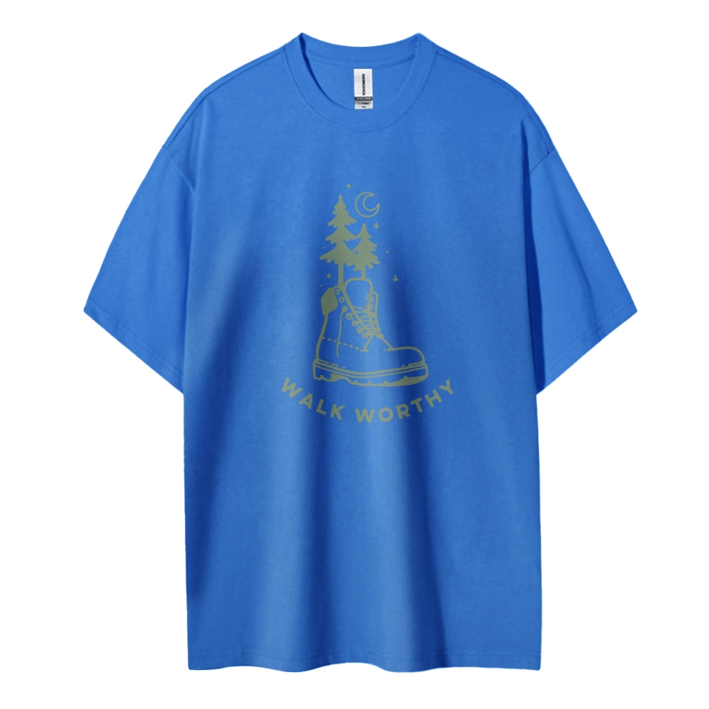 Cotton T-Shirt | Unisex Fit Walk Worthy Graphic Tee | TIDESENCE