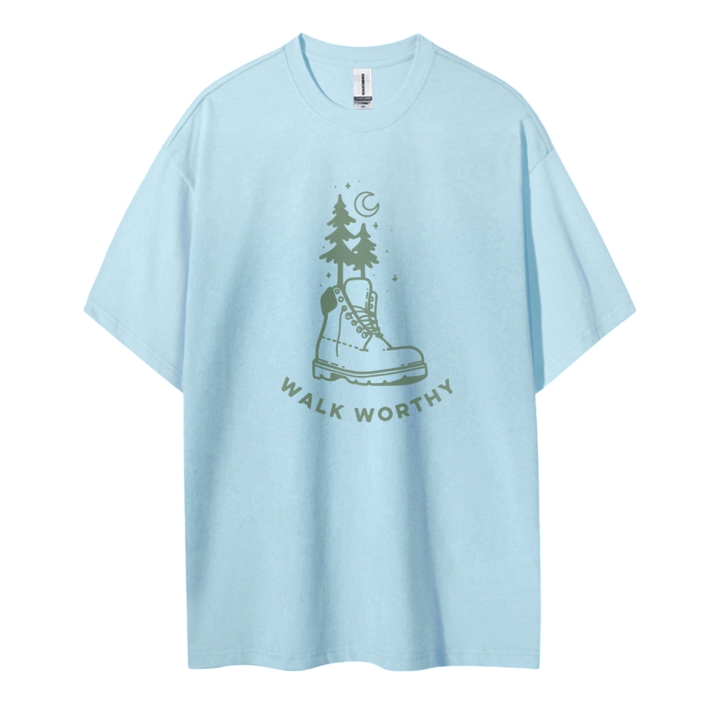 Cotton T-Shirt | Unisex Fit Walk Worthy Graphic Tee | TIDESENCE