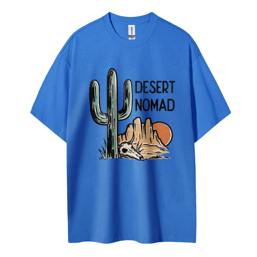 Cotton T-Shirt | Unisex Fit Desert Landscape Graphic Tee | TIDESENCE