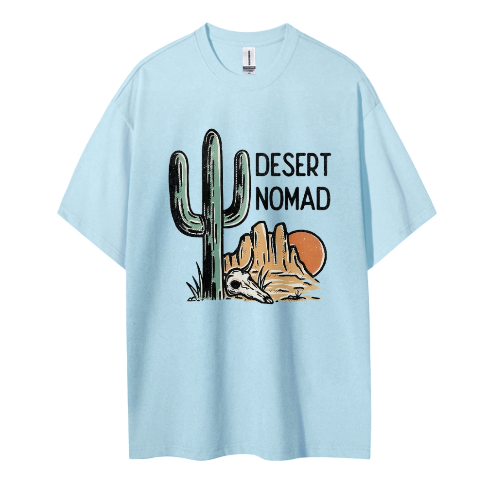Cotton T-Shirt | Unisex Fit Desert Landscape Graphic Tee | TIDESENCE