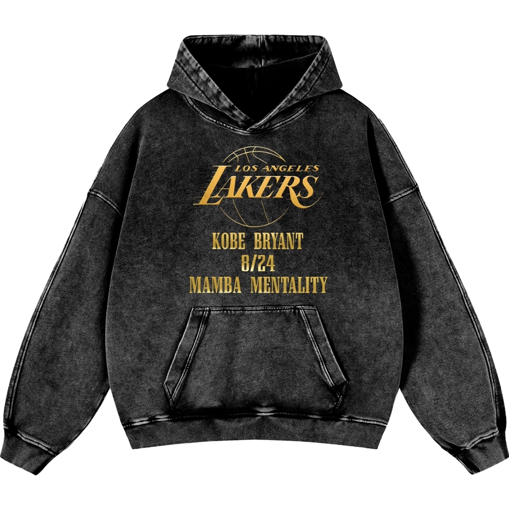 Unisex Casual Printed Double-sided Washed Hoodie 2512006005