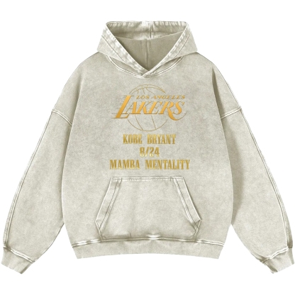 Unisex Casual Printed Double-sided Washed Hoodie 2512006005